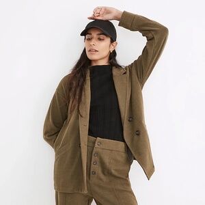 NWT Madewell Brushed Redford Blazer in Plaid